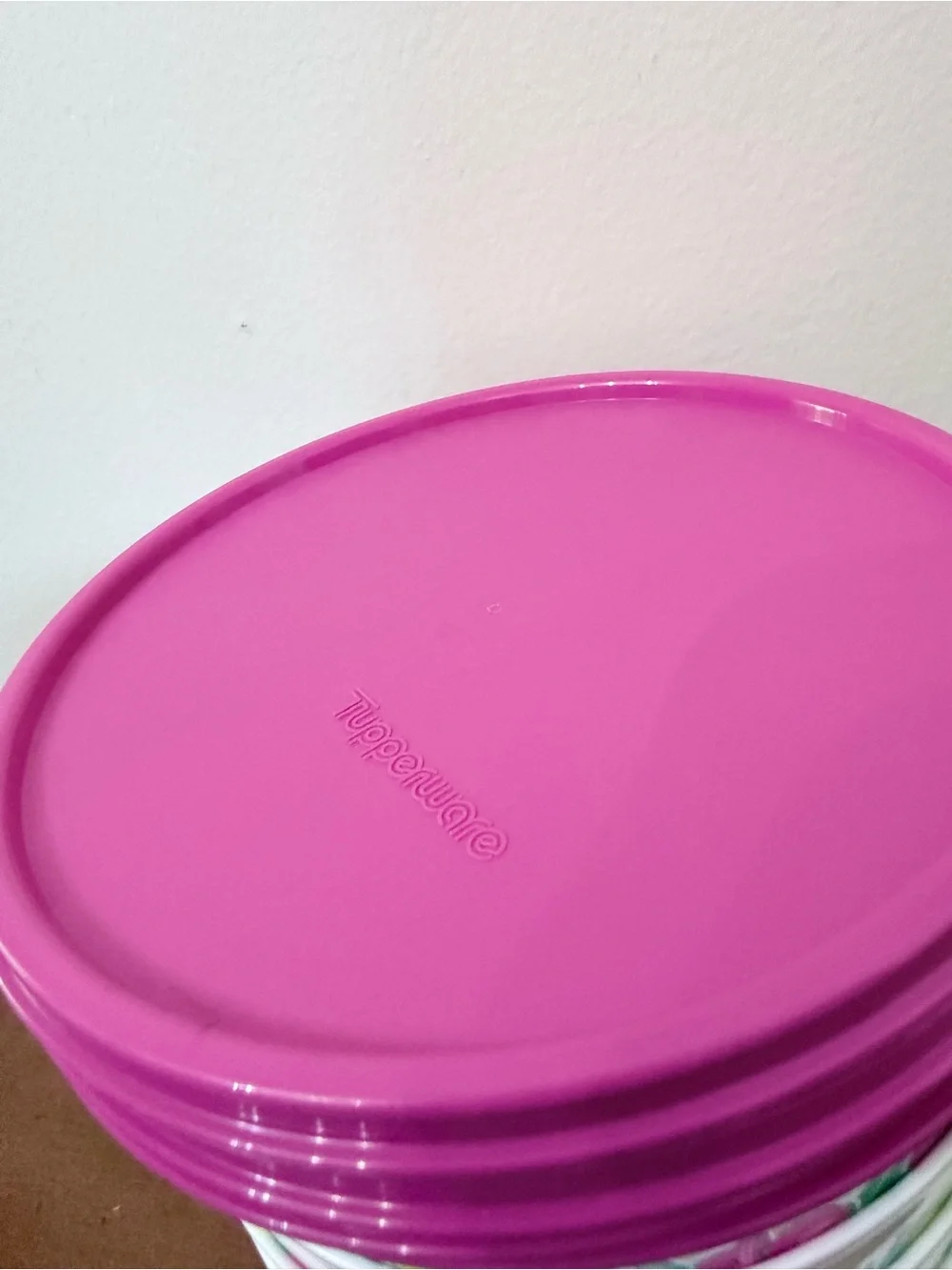 Tupperware Big Wonders Bowls Pink Tropical Glamour Hibiscus Cereal Salad 3 Cup